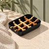 Black & Bamboo Soap Dish (Set of 4)