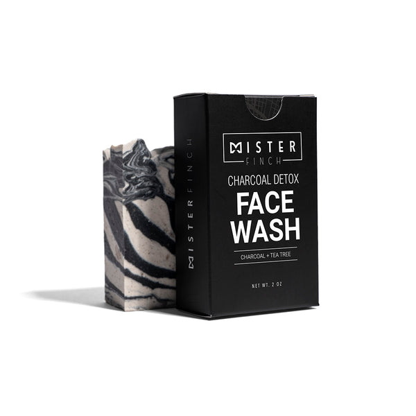 Mister Finch - Charcoal Detox Face Wash (Boxed) - Set of 6 - Wholesale Soap