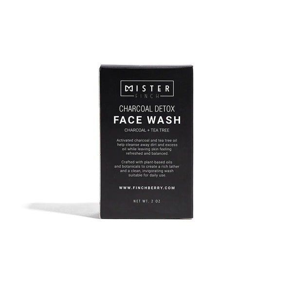 Mister Finch - Charcoal Detox Face Wash (Boxed) - Set of 6 - Wholesale Soap