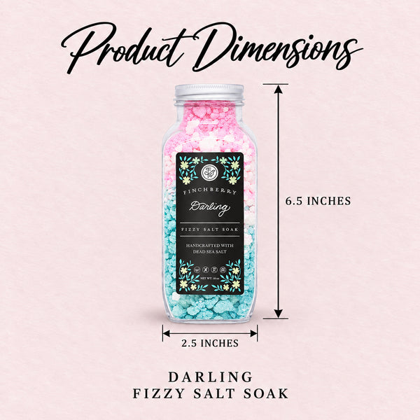 Darling Fizzy Salt Soak product dimensions