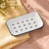 Farmhouse White Enameled Metal Soap Dish (set of 5 dishes)