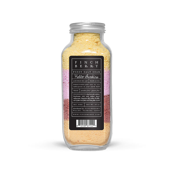Hello Sunshine Fizzy Salt Soak - Set of 6