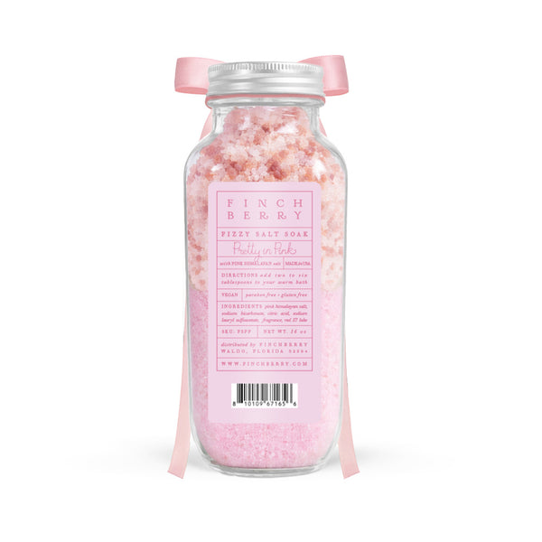 Pretty in Pink Fizzy Salt Soak - Set of 6