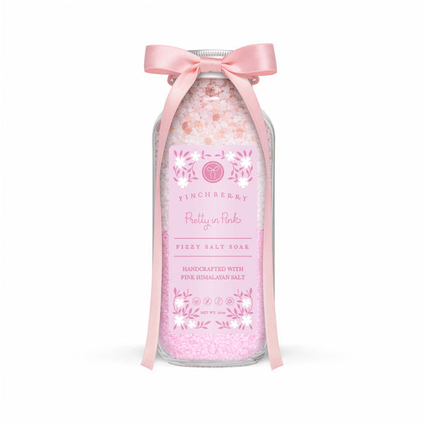 Pretty in Pink Fizzy Salt Soak - Set of 6