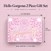 Hello Gorgeous 2 Piece Gift Set - Product Dimensions