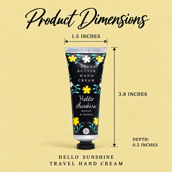 Hello Sunshine Travel Hand Cream product dimensions