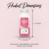 Holiday Edition - Cranberry Chutney Fizzy Salt Soak product dimensions