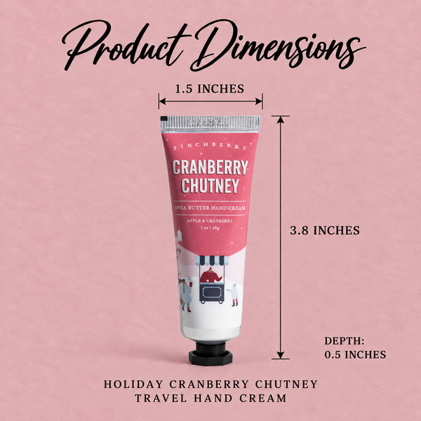 Holiday Travel Hand Cream - Cranberry Chutney product dimensions