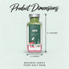 Holiday Edition - Santa Fizzy Salt Soak product dimensions