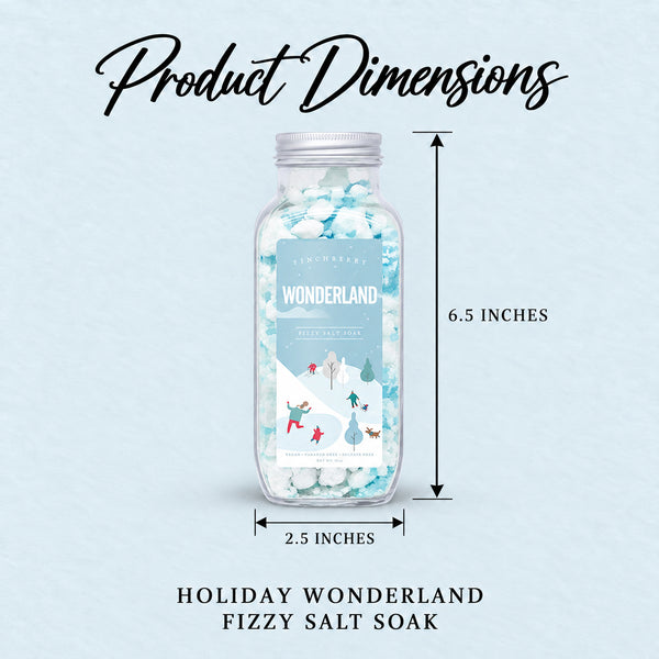 Holiday Edition - Wonderland Fizzy Salt Soak product dimensions