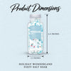 Holiday Edition - Wonderland Fizzy Salt Soak product dimensions