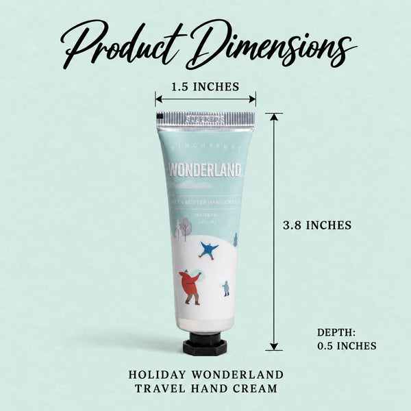 Holiday Travel Hand Cream - Wonderland product dimensions