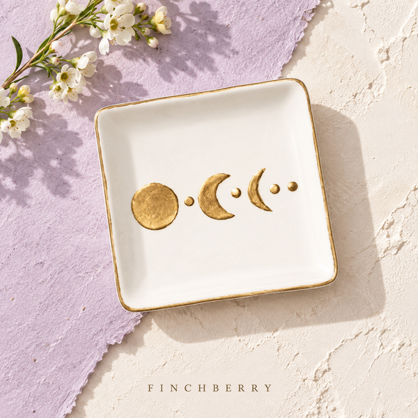 Lunar Ceramic Soap Dish (set of 4 dishes)