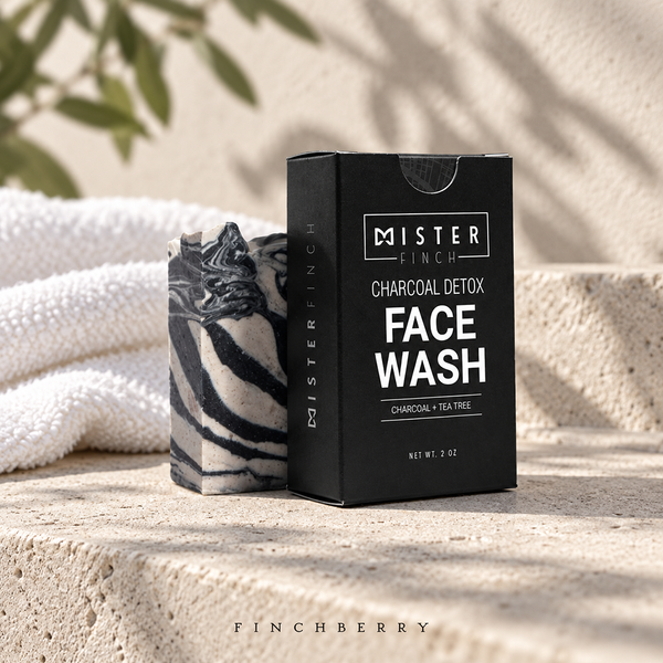 Mister Finch - Charcoal Detox Face Wash (Boxed) - Set of 6 - Wholesale Soap