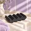 Modern Cement Soap Dish - Black - Set of 4