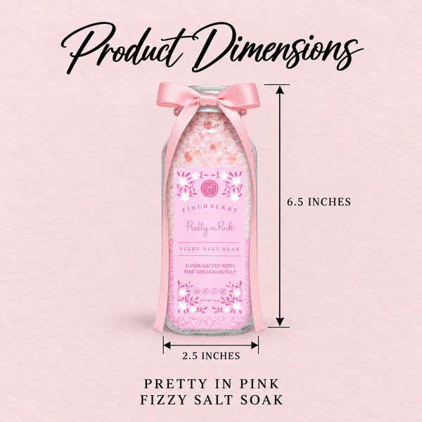 Pretty in Pink Fizzy Salt Soak product dimensions
