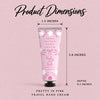 Pretty in Pink Travel Hand Cream product dimensions
