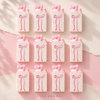 Pretty in Pink Favor with Pink Coquette Bow - 12 Half-Sized Bars - Wholesale Soap