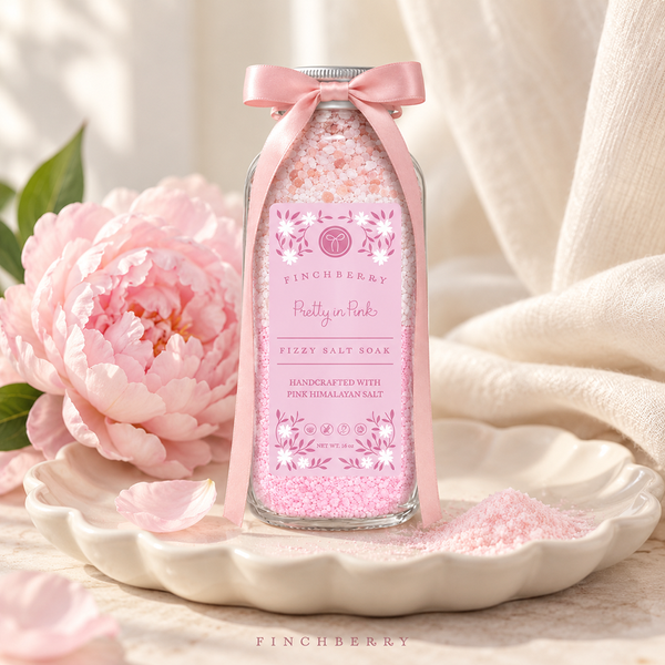Pretty in Pink Fizzy Salt Soak - Set of 6
