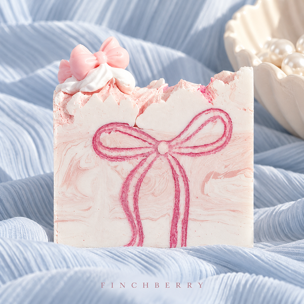 Pretty in Pink (Boxed) with Pink Coquette Bow - 6 Bars - Wholesale Soap