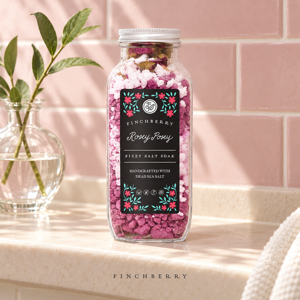 Rosey Posey Fizzy Salt Soak - Set of 6