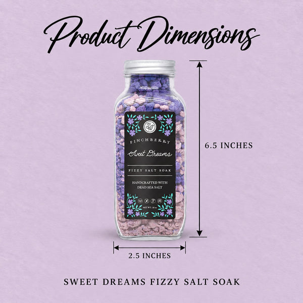 Sweet Dreams Fizzy Salt Soak product dimensions