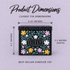 Best Seller Sampler Tin - Product Dimensions