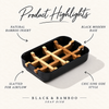 Black and Bamboo Soap Dish product highlights