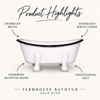 Farmhouse Bathtub Soap Dish product highlights