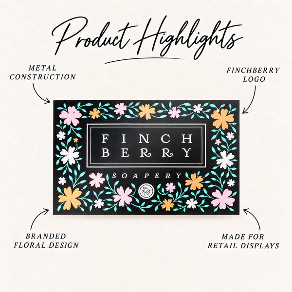 FinchBerry Display Sign product highlights