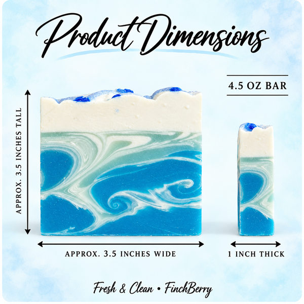 Fresh & Clean soap product dimensions