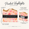 Goldie banded soap product highlights