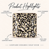 Leopard Ceramic Soap Dish product highlights