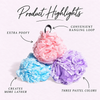 Mixed Color Lacy Loofah product highlights