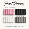 Mixed Modern Cement Soap Dishes product dimensions