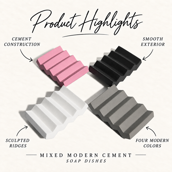 Mixed Modern Cement Soap Dishes product highlights