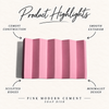 Pink Modern Cement Soap Dish product highlights