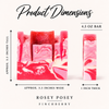 Rosey Posey soap product dimensions