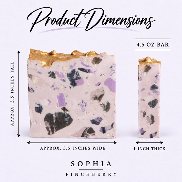 Sophia soap product dimensions