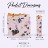 Sophia soap product dimensions