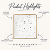 Speckled Ceramic Soap Dish product highlights