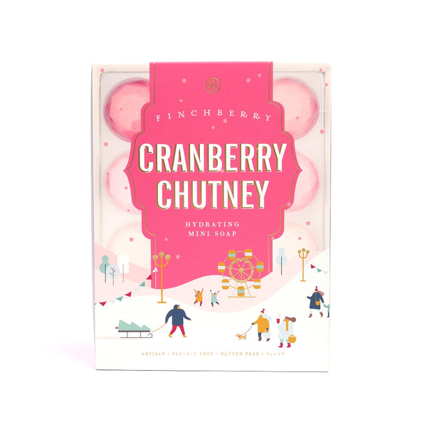 Holiday Cranberry Chutney - Hydrating Mini Soap - Set of 3