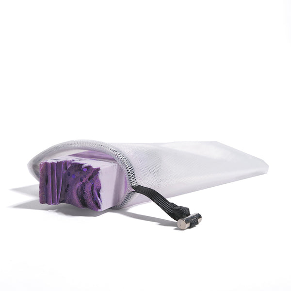 FinchBerry Loofah Soap Net Pouch - White (set of 20)