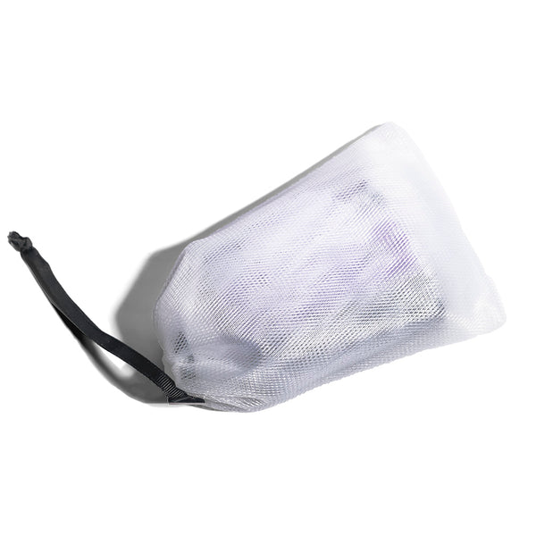 FinchBerry Loofah Soap Net Pouch - White (set of 20)