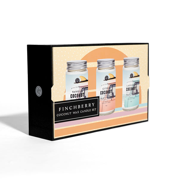 Coconut Wax Candle Gift Set - Set of 3