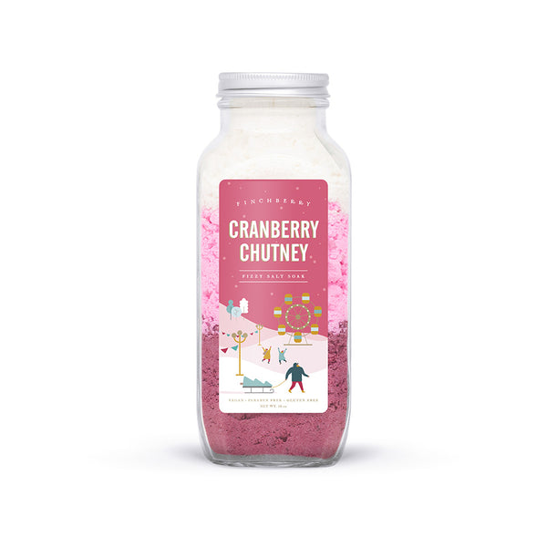 Holiday - Cranberry Chutney Fizzy Salt Soak - Set of 6