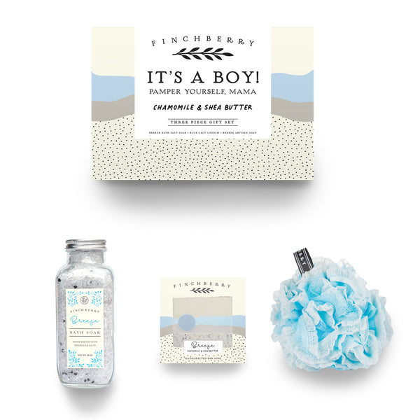 3 PC Gift Set - It's A Boy! - Baby Shower Gift