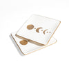 Lunar Ceramic Soap Dish (set of 4 dishes)